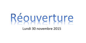 reouverture