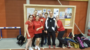 Malgré la défaite, l'équipe garde sa bonne humeur!